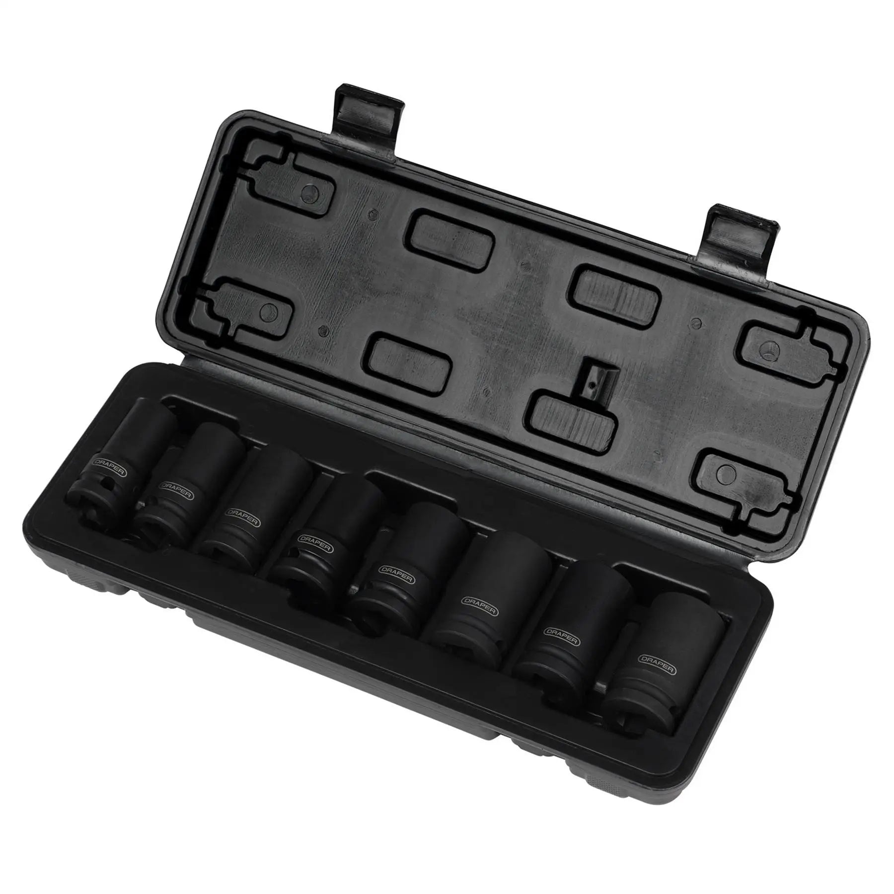 Draper Locking Wheel Nut Removal Set 1/2" Sq. Dr. (8 Piece) 02746  White Rose Tools