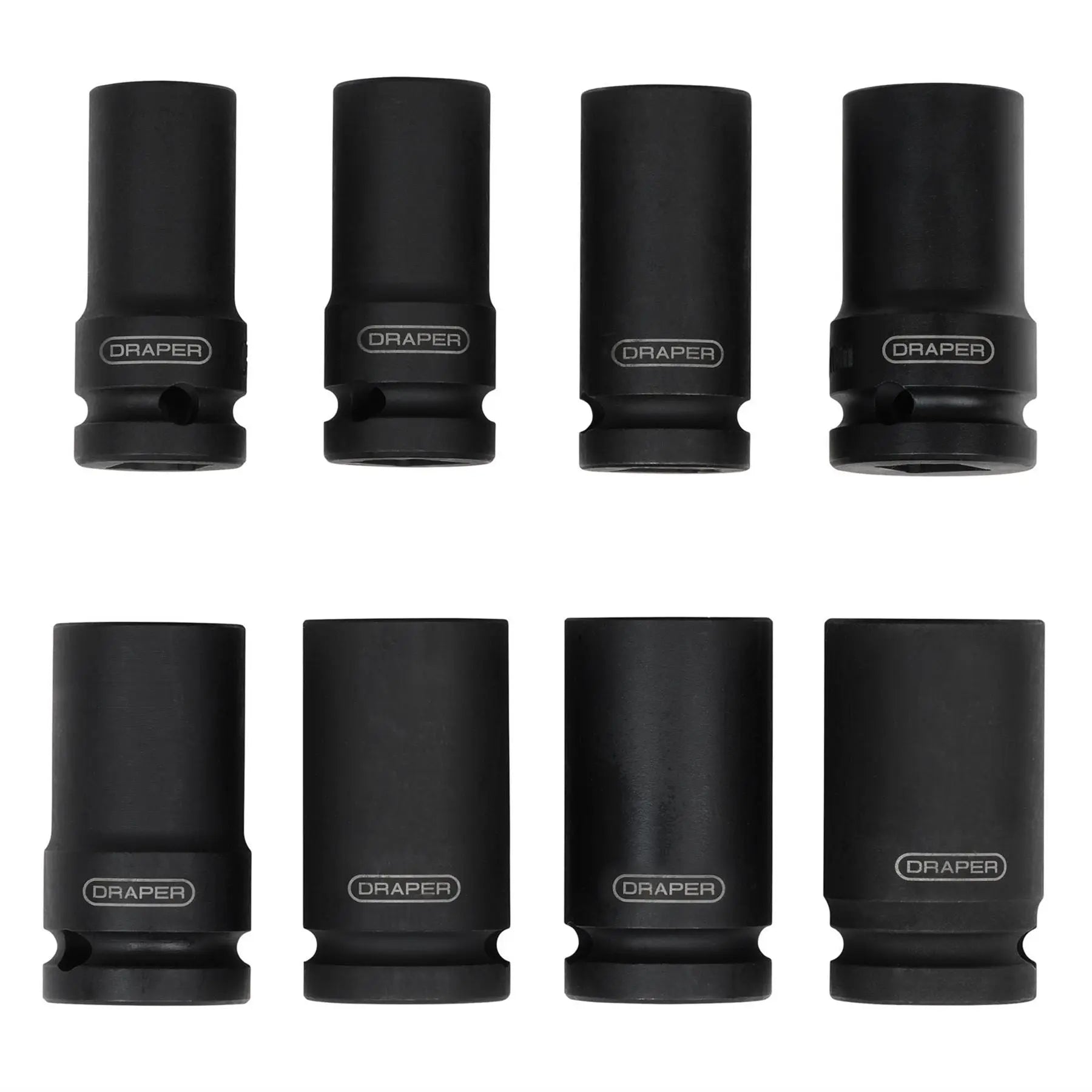 Draper Locking Wheel Nut Removal Set 1/2" Sq. Dr. (8 Piece) 02746  White Rose Tools