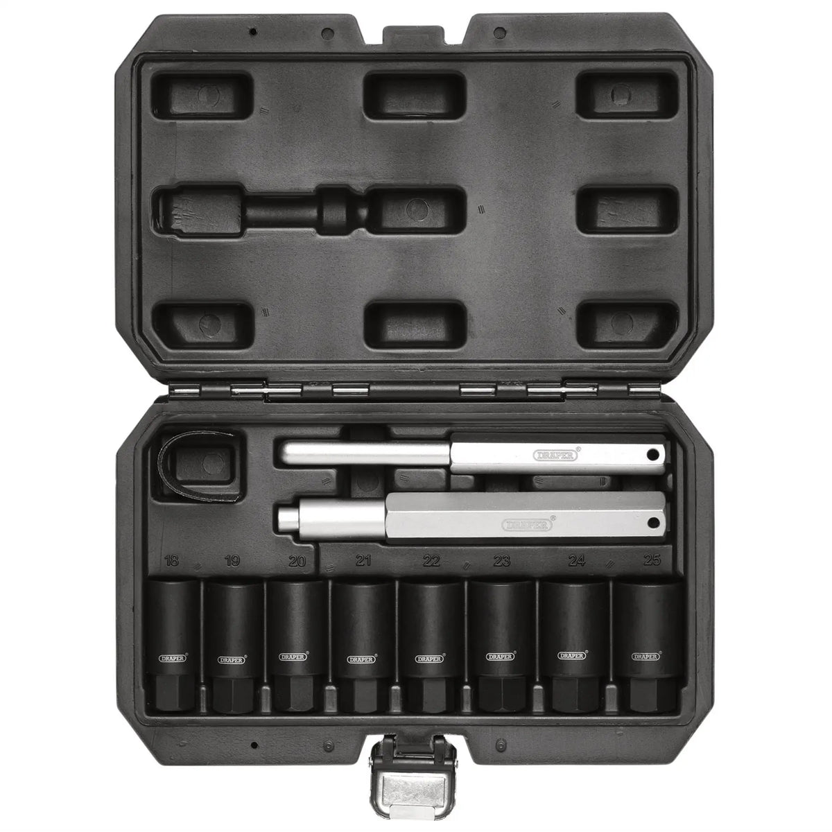 Draper Locking Wheel Nut Removal Set (10 Piece) 12402  White Rose Tools