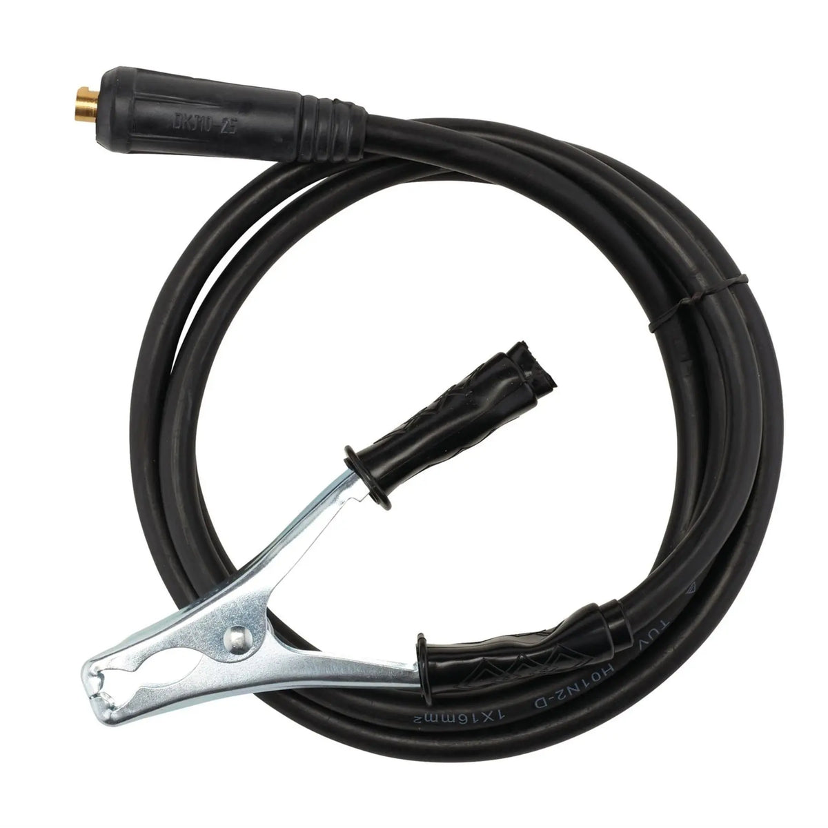 Draper MMA Welding Earth Lead and Clamp with 10/25 Dinse-type Plug 1.8m 200A 20930  White Rose Tools