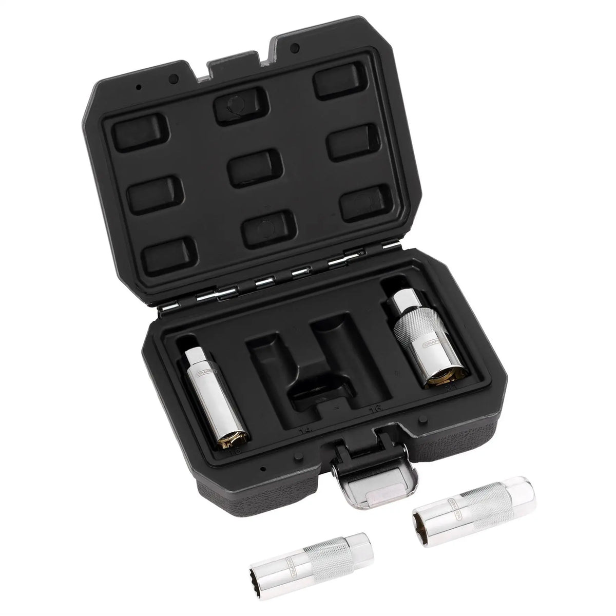 Draper Magnetic Spark Plug Socket Set 3/8" Sq. Dr. (4 Piece) 28195  White Rose Tools