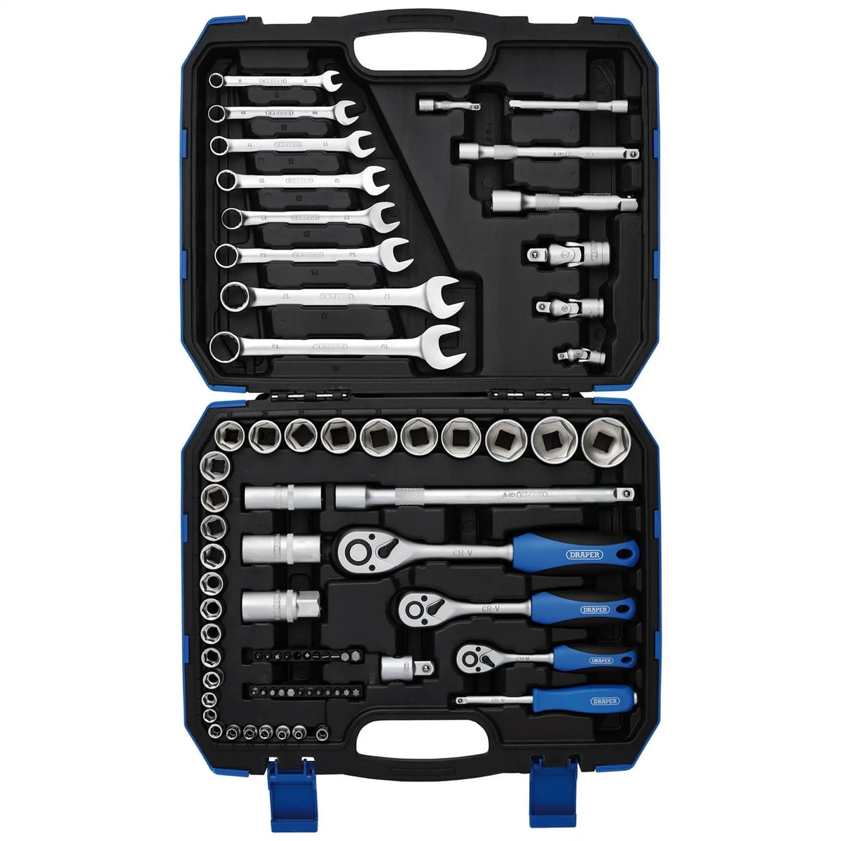 Draper Metric Tool Kit 1/4" 3/8" and 1/2" Sq. Dr. (75 Piece) 16364  White Rose Tools