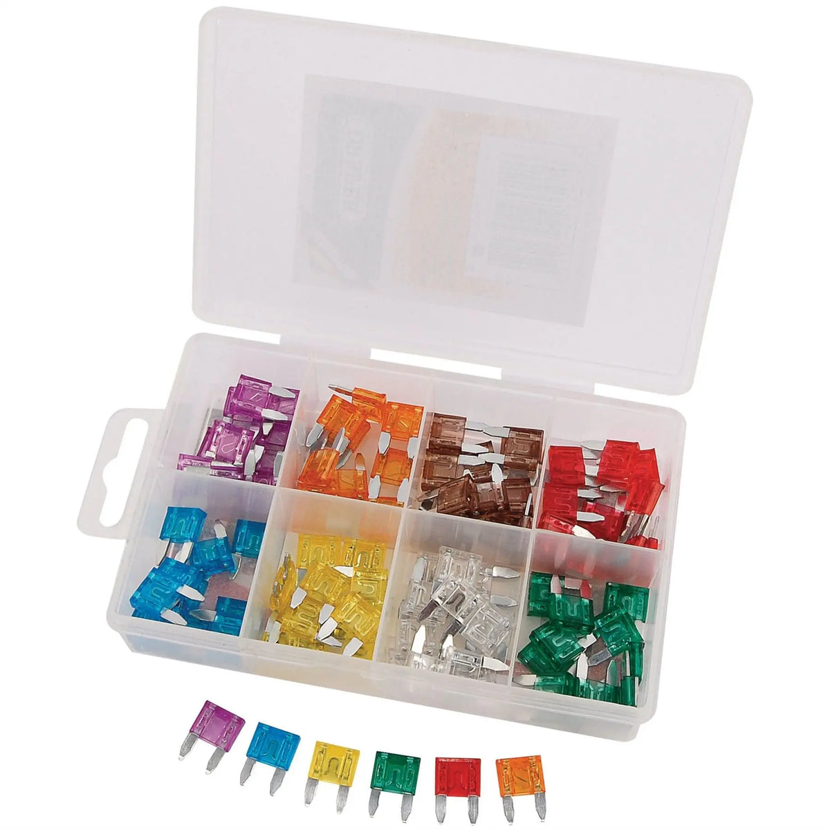 Draper Mini Automotive Plug-In Fuse Assortment (100 Piece) 24311  White Rose Tools