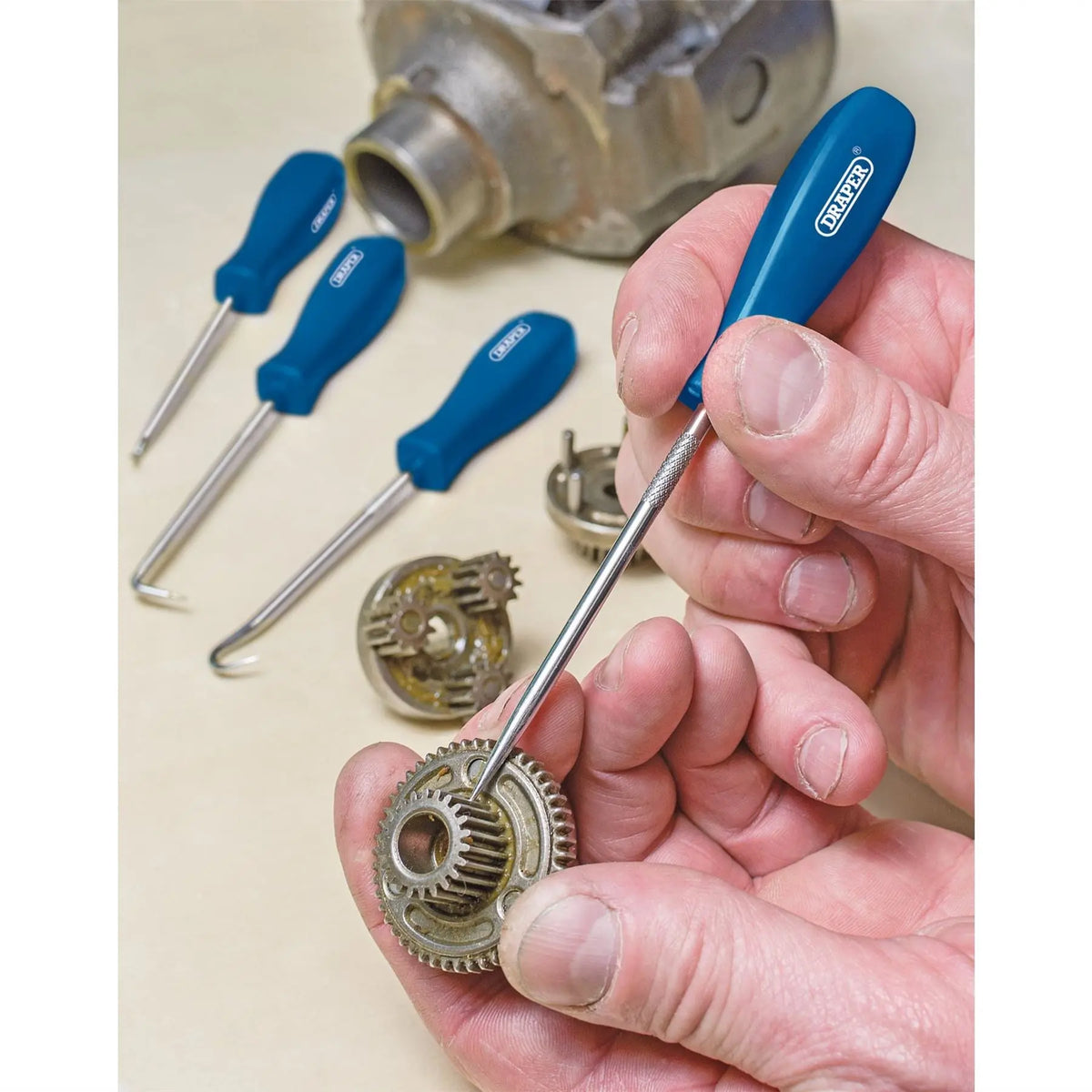 Draper Mini Hook and Pick Set (4 Piece) 51763  White Rose Tools