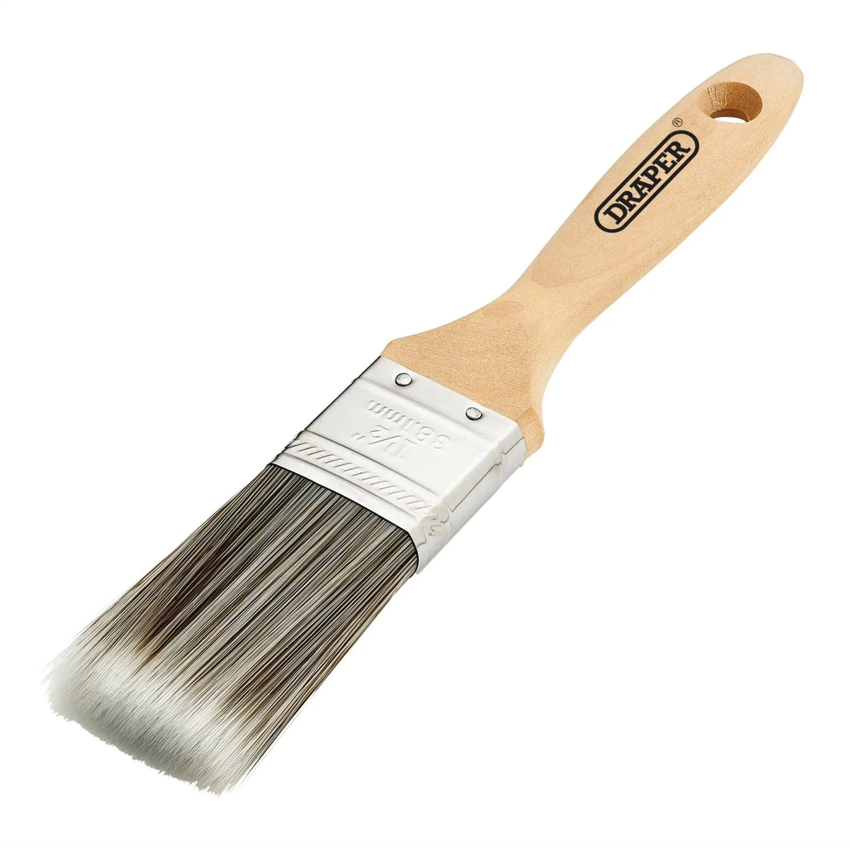Draper Paint Brush with Wood Handle 1.5" 20436  White Rose Tools