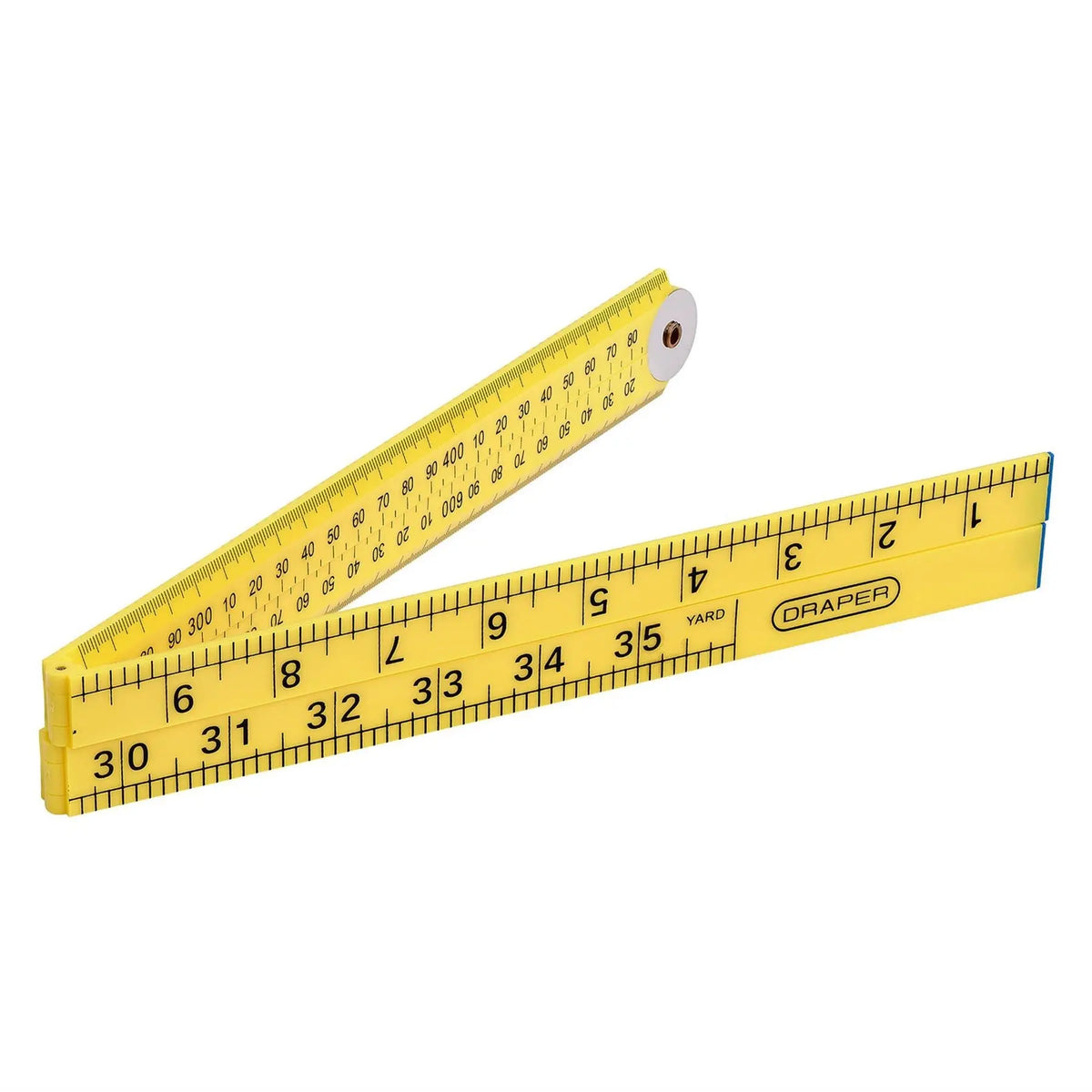 Draper Plastic Folding Rule 1m 20700  White Rose Tools