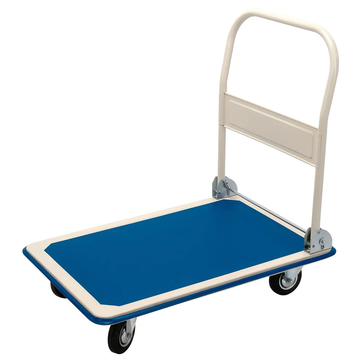 Draper Platform Trolley with Folding Handle 900 x 600 x 850mm 300kg 04692  White Rose Tools