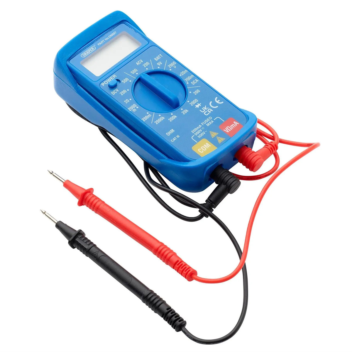 Draper Pocket Digital Multimeter 500V AC/DC 52320  White Rose Tools