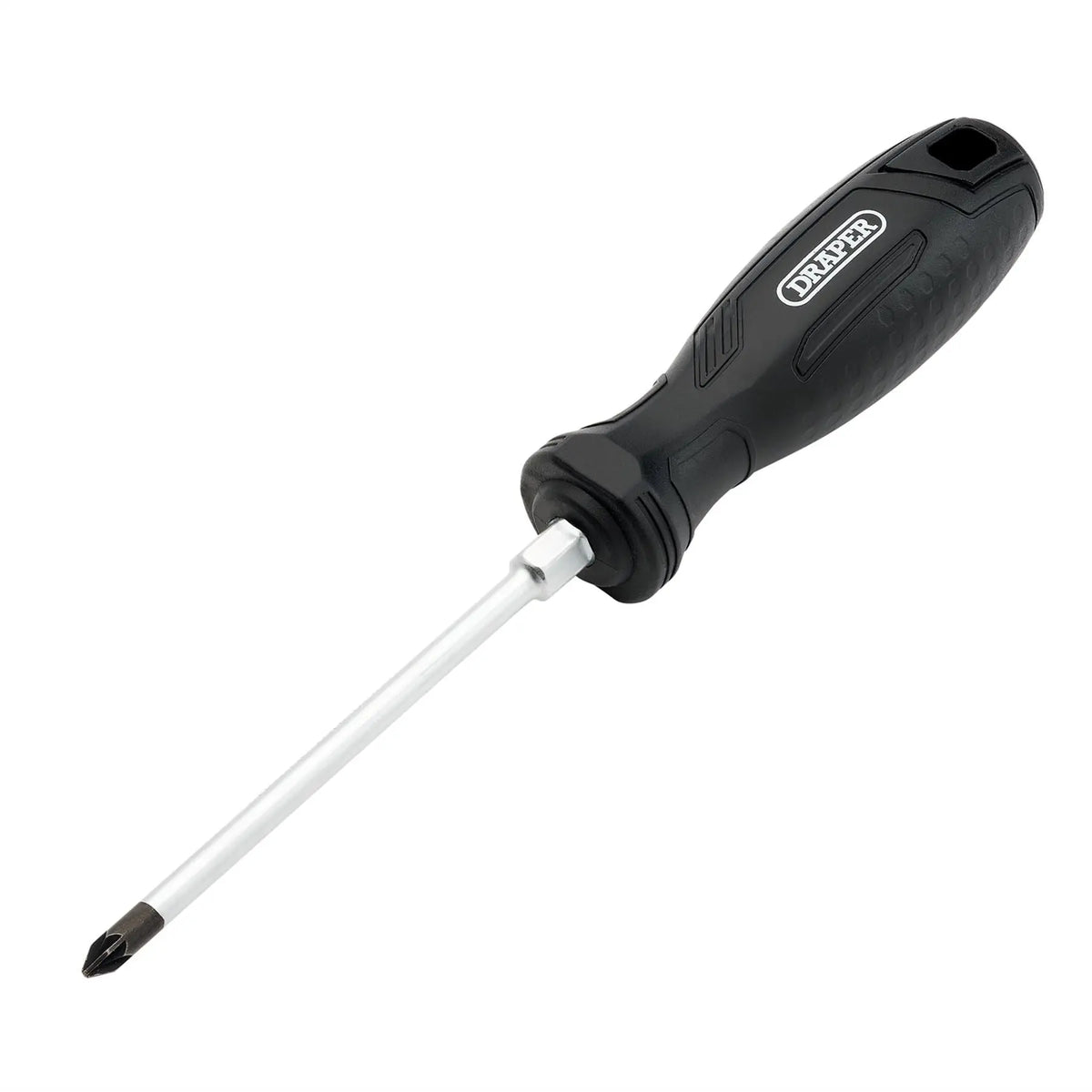 Draper Pozi Hard Grip Screwdriver PZ1 x 100mm 13514  White Rose Tools