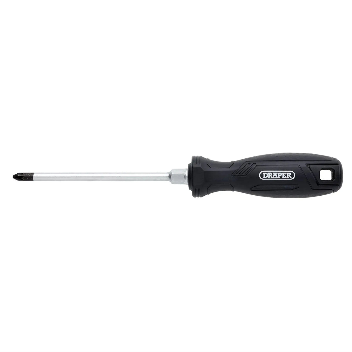 Draper Pozi Hard Grip Screwdriver PZ2 x 125mm 13516  White Rose Tools