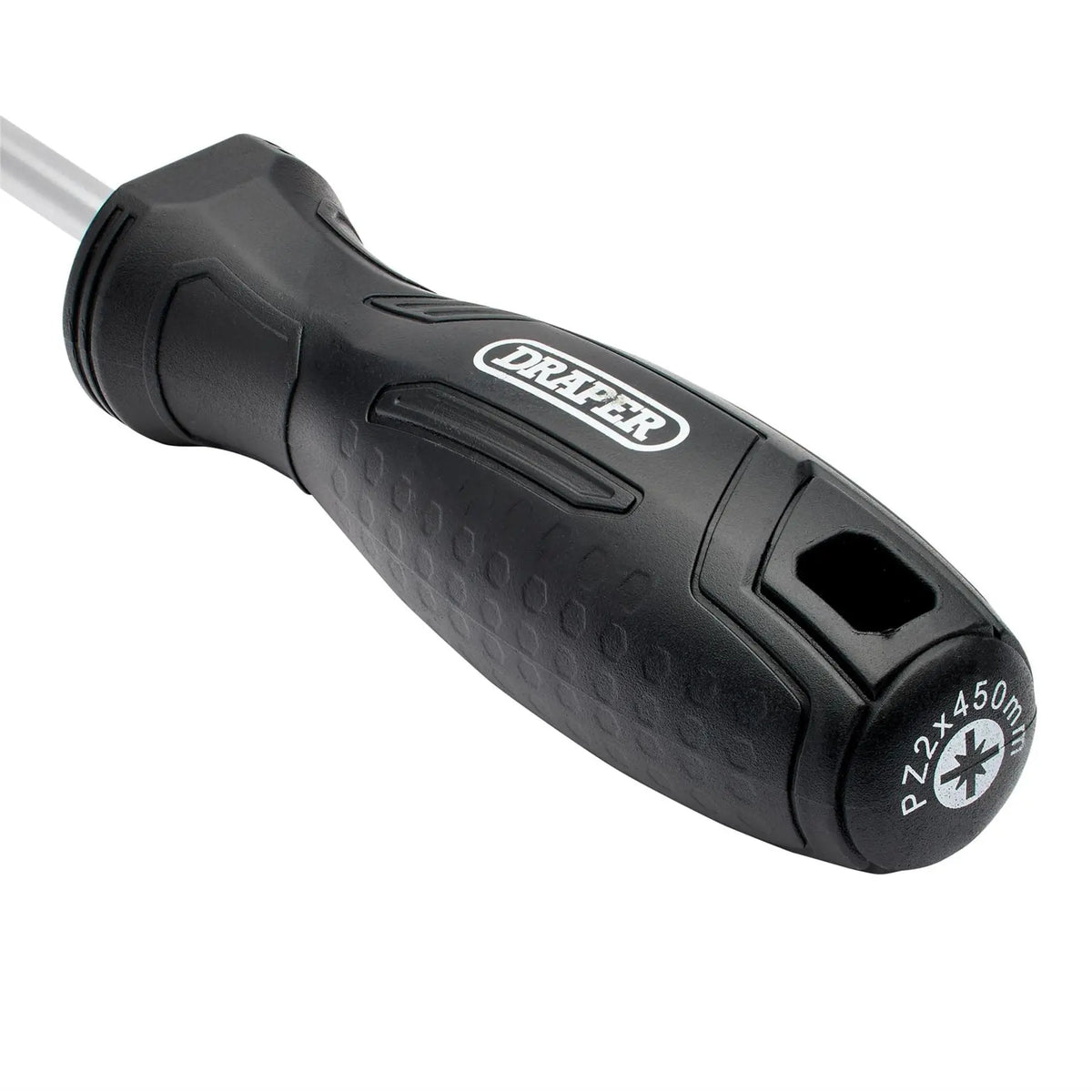 Draper Pozi Hard Grip Screwdriver PZ2 x 450mm 13525  White Rose Tools