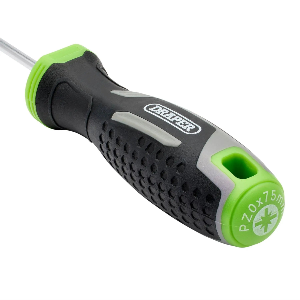 Draper Pozi Soft Grip Screwdriver PZ0 x 75mm 13369  White Rose Tools