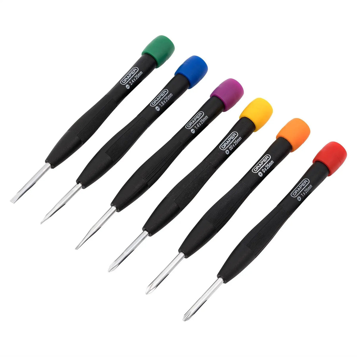 Draper Precision Screwdriver Set (6 Piece) 20644  White Rose Tools