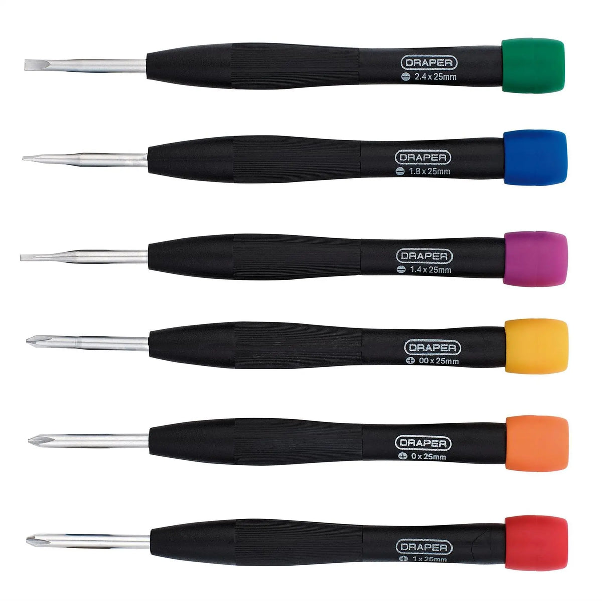 Draper Precision Screwdriver Set (6 Piece) 20644  White Rose Tools