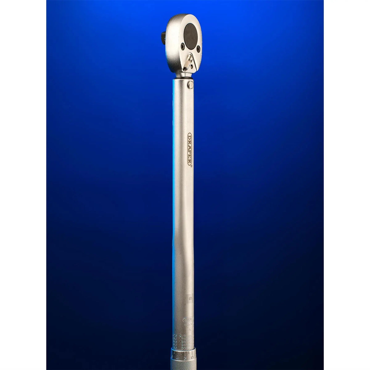 Draper Ratchet Torque Wrench 1/2" Sq. Dr. 30 - 210Nm/22.1 - 154.9lb-ft 30357  White Rose Tools