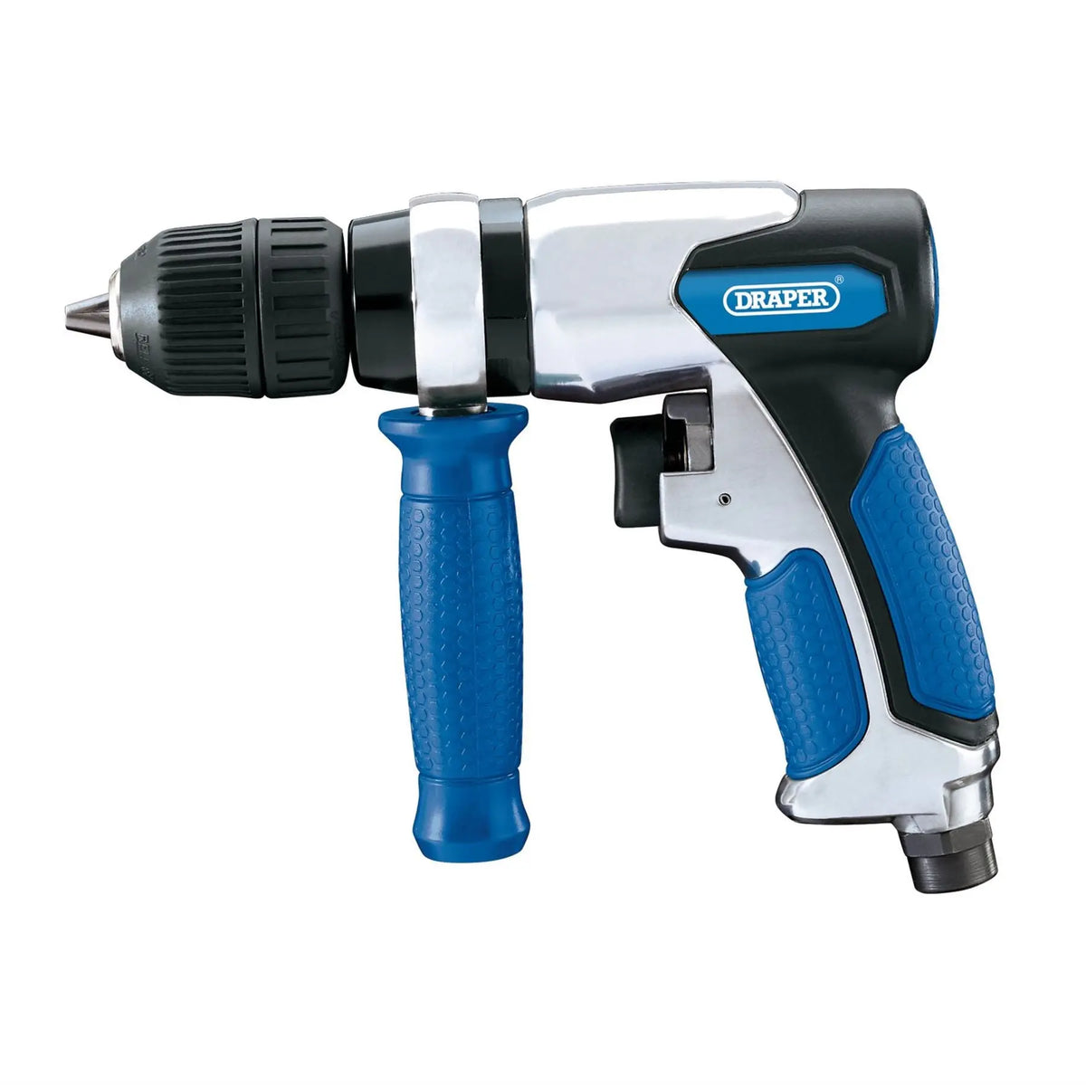 Draper Reversible Keyless Air Drill 10mm 83811  White Rose Tools
