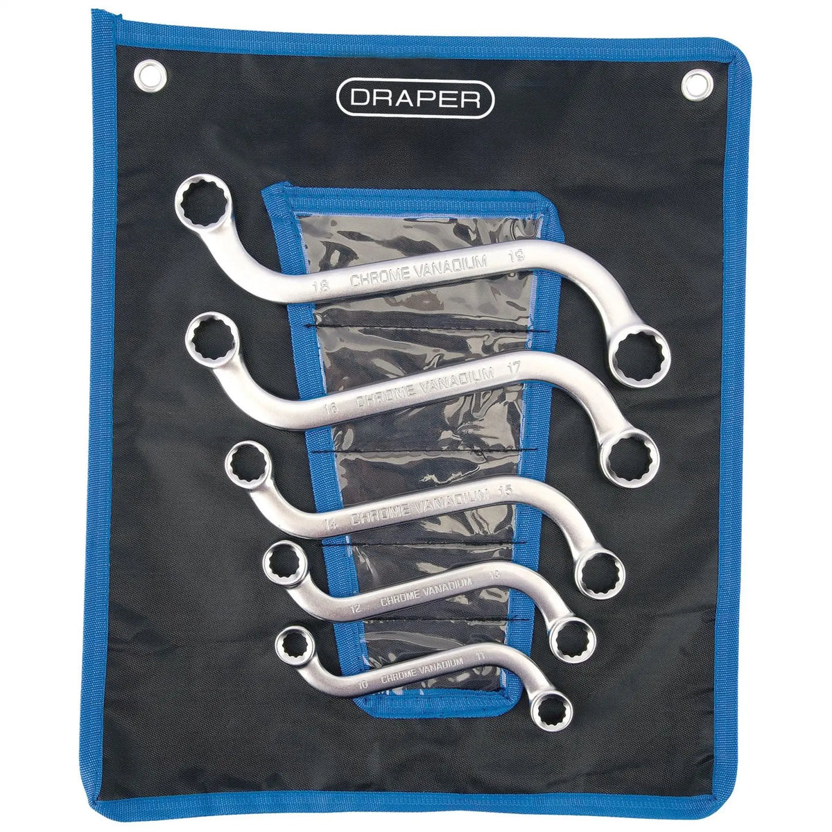 Draper S-Type Obstruction Ring Spanner Set (5 Piece) 07211  White Rose Tools