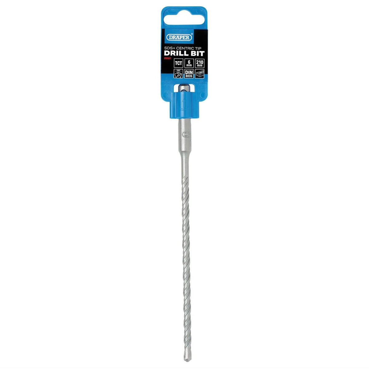 Draper SDS Plus Centric Tip Drill Bit 6 x 210mm 09981  White Rose Tools