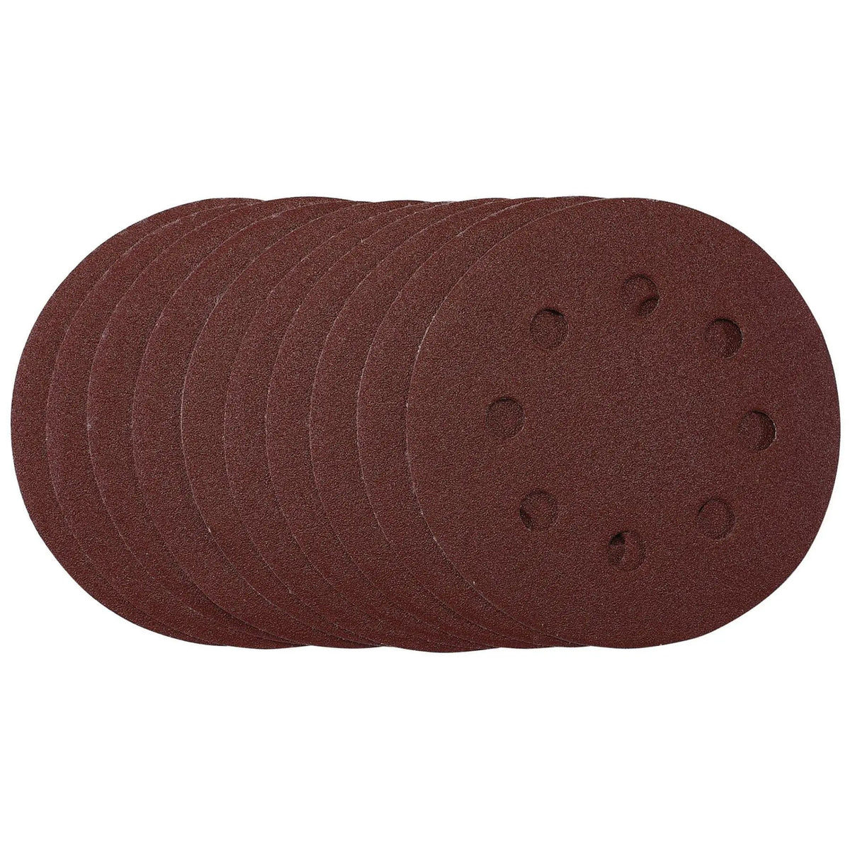 Draper Sanding Discs 115mm 120 Grit Hook & Loop (Pack of 10) 53500  White Rose Tools