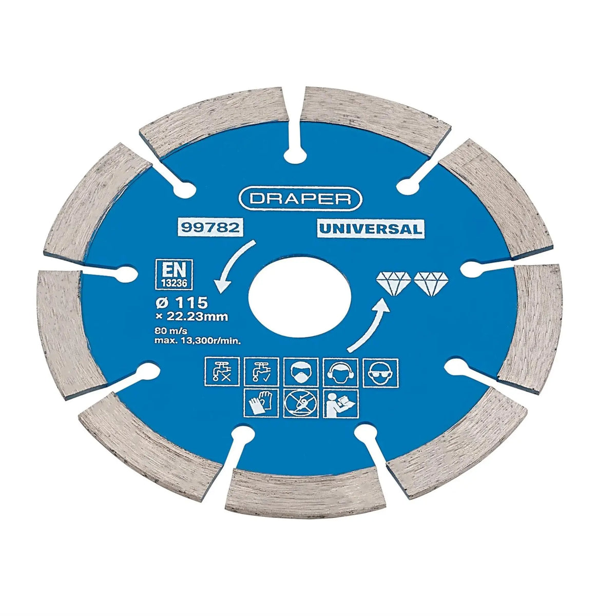 Draper Segmented Diamond Blade 115mm 99782  White Rose Tools