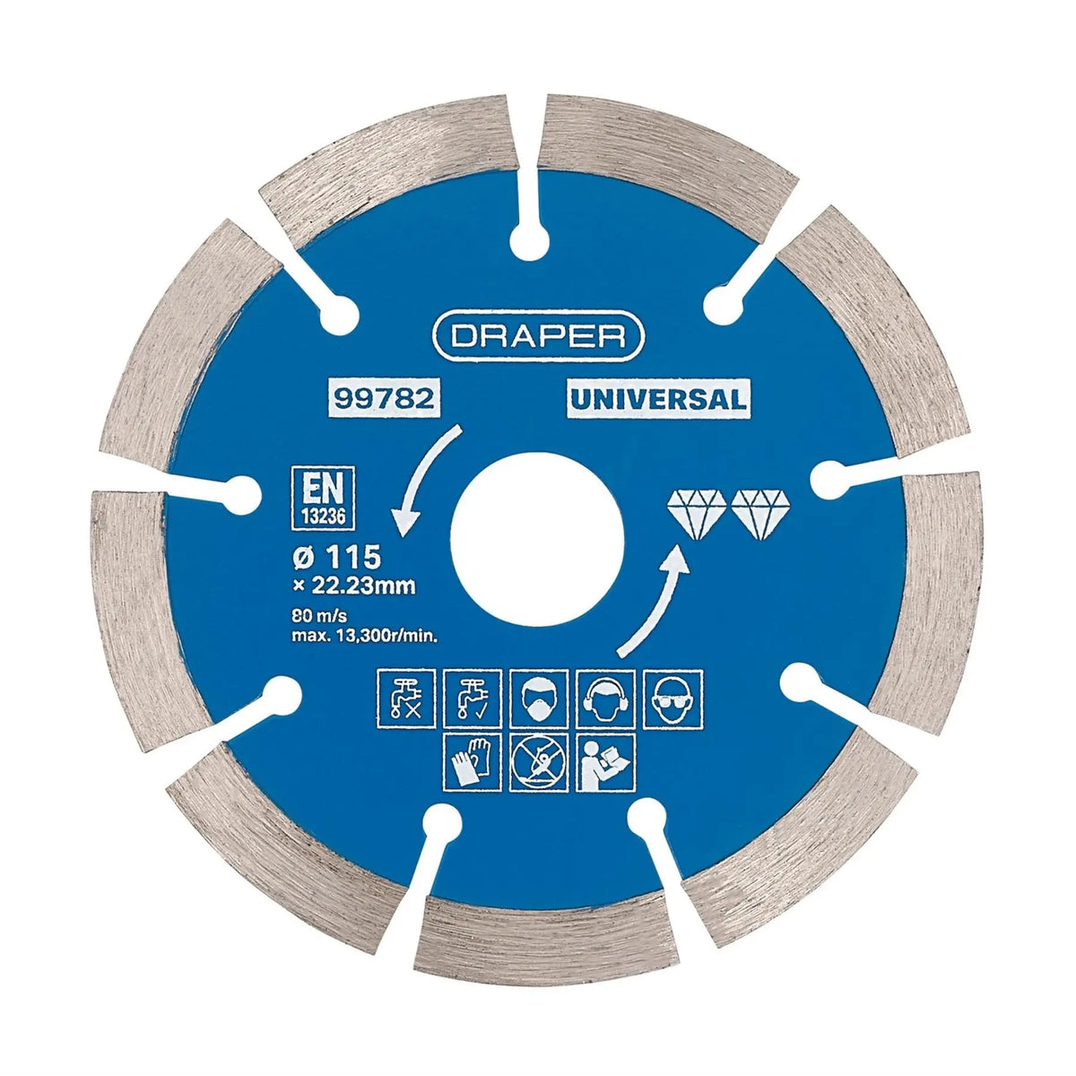 Draper Segmented Diamond Blade 115mm 99782  White Rose Tools