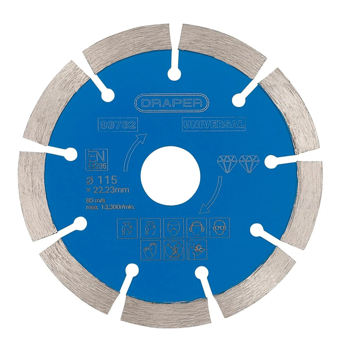 Draper Segmented Diamond Blade 115mm 99782  White Rose Tools