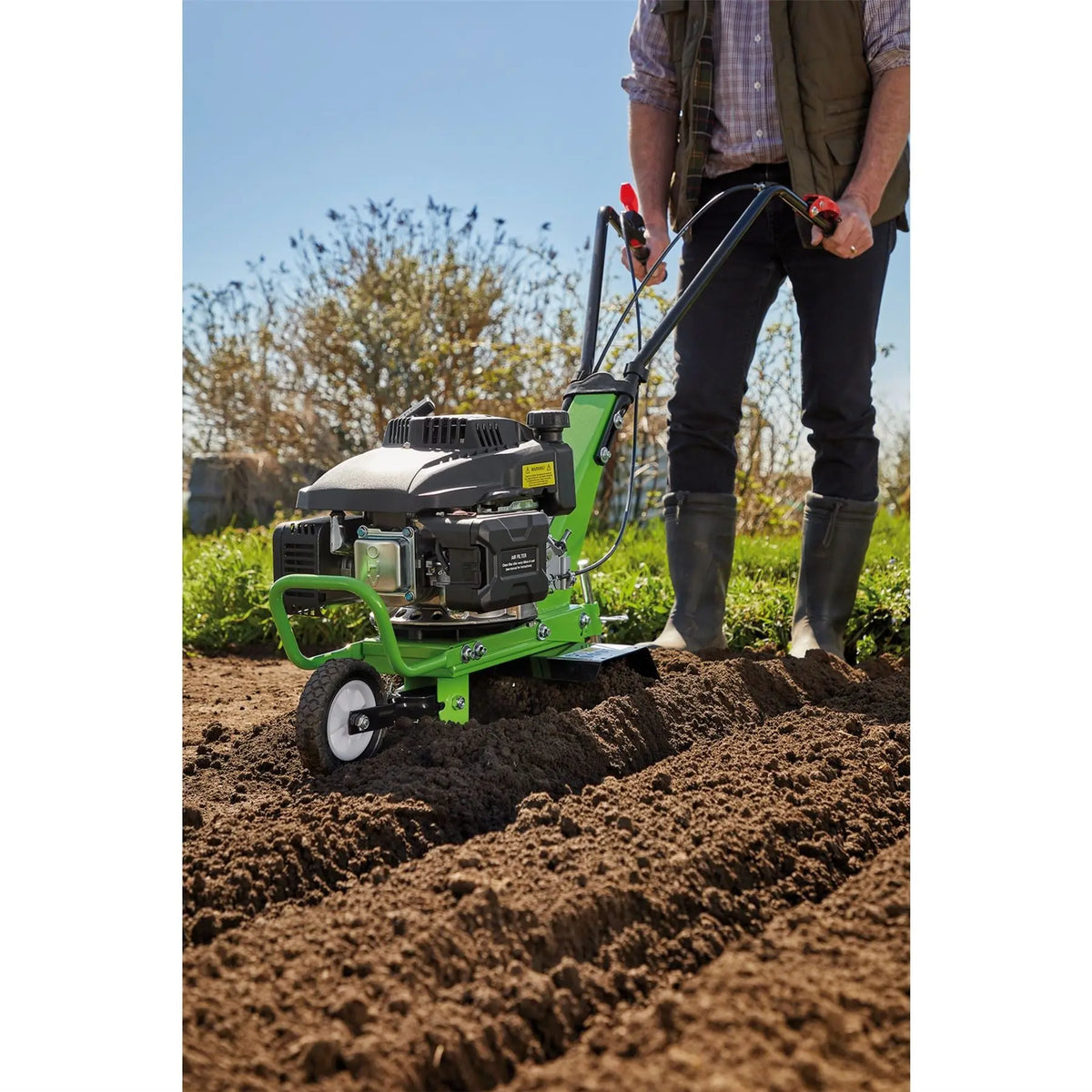 Draper Self-Propelled Petrol Tiller and Cultivator 560mm 161cc/9HP 04604  White Rose Tools