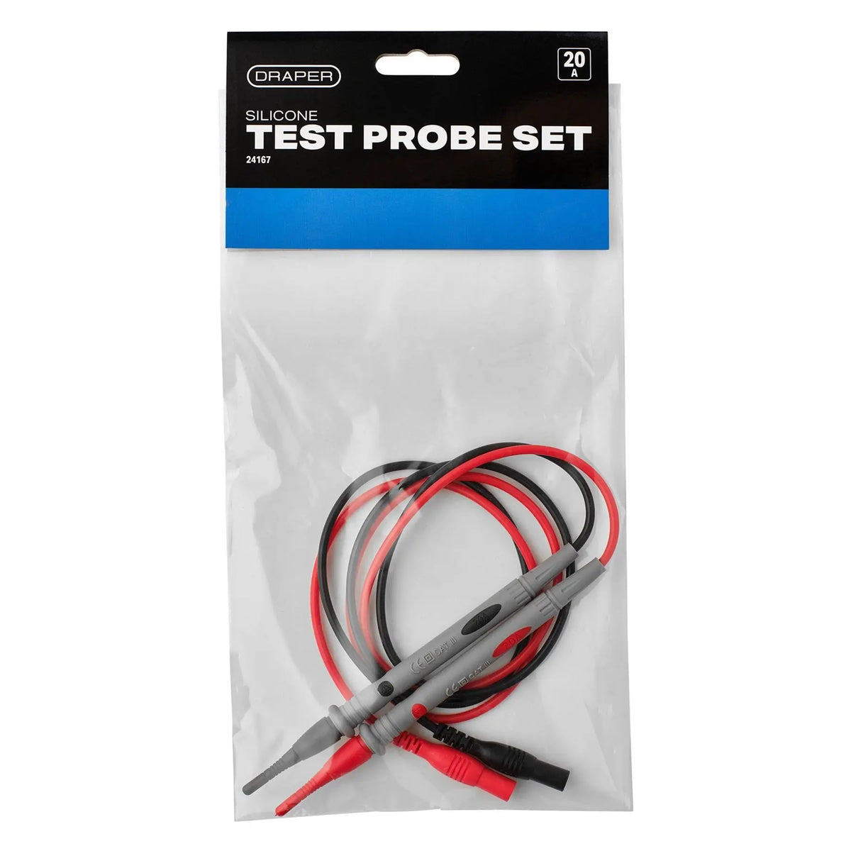 Draper Silicone Test Probe Set for Draper 500 Series 20A 24167  White Rose Tools