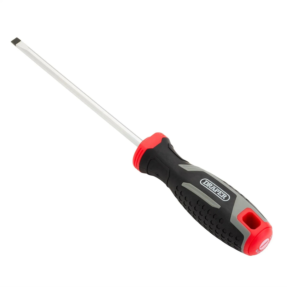 Draper Slotted Parallel Soft Grip Screwdriver SL5.5 x 125mm 13389  White Rose Tools