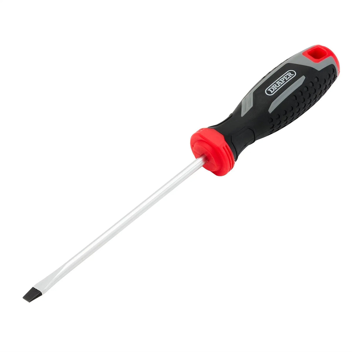 Draper Slotted Soft Grip Screwdriver SL5.5 x 125mm 13388  White Rose Tools