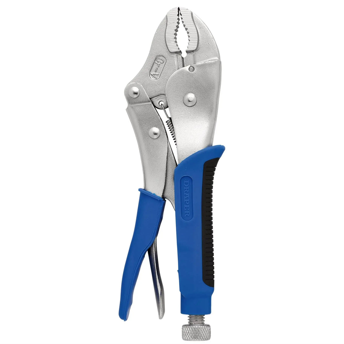 Draper Soft Grip Curved Jaw Self Grip Pliers 220mm 89124  White Rose Tools