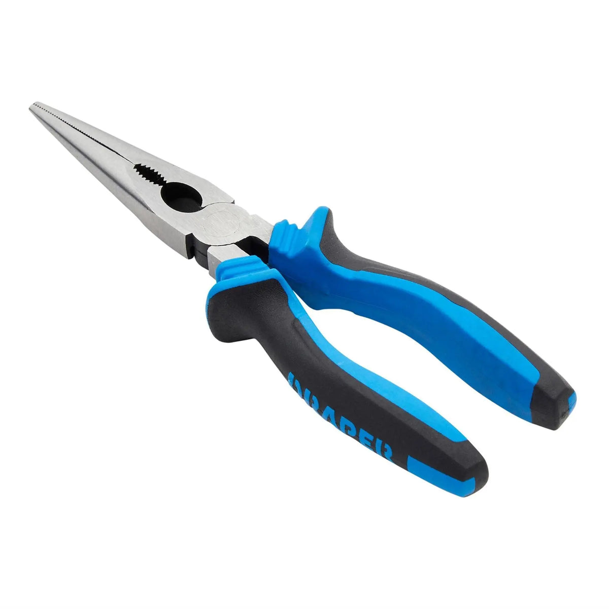 Draper Soft Grip Long Nose Pliers 200mm 44143  White Rose Tools