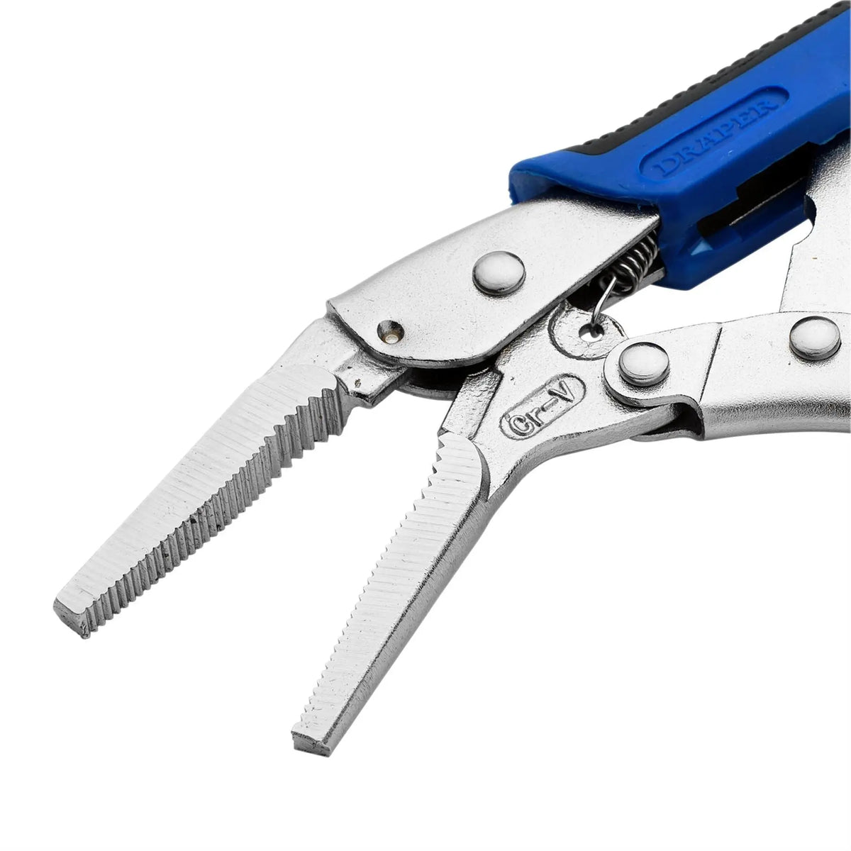 Draper Soft Grip Long Nose Self Grip Pliers 165mm 89126  White Rose Tools