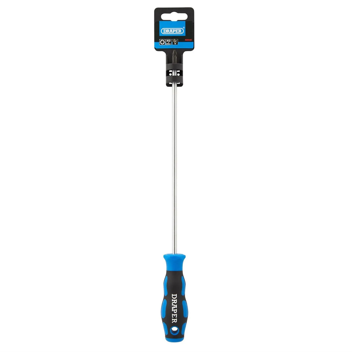 Draper Soft Grip PZ TYPE Screwdriver No.2 x 250mm 48930  White Rose Tools