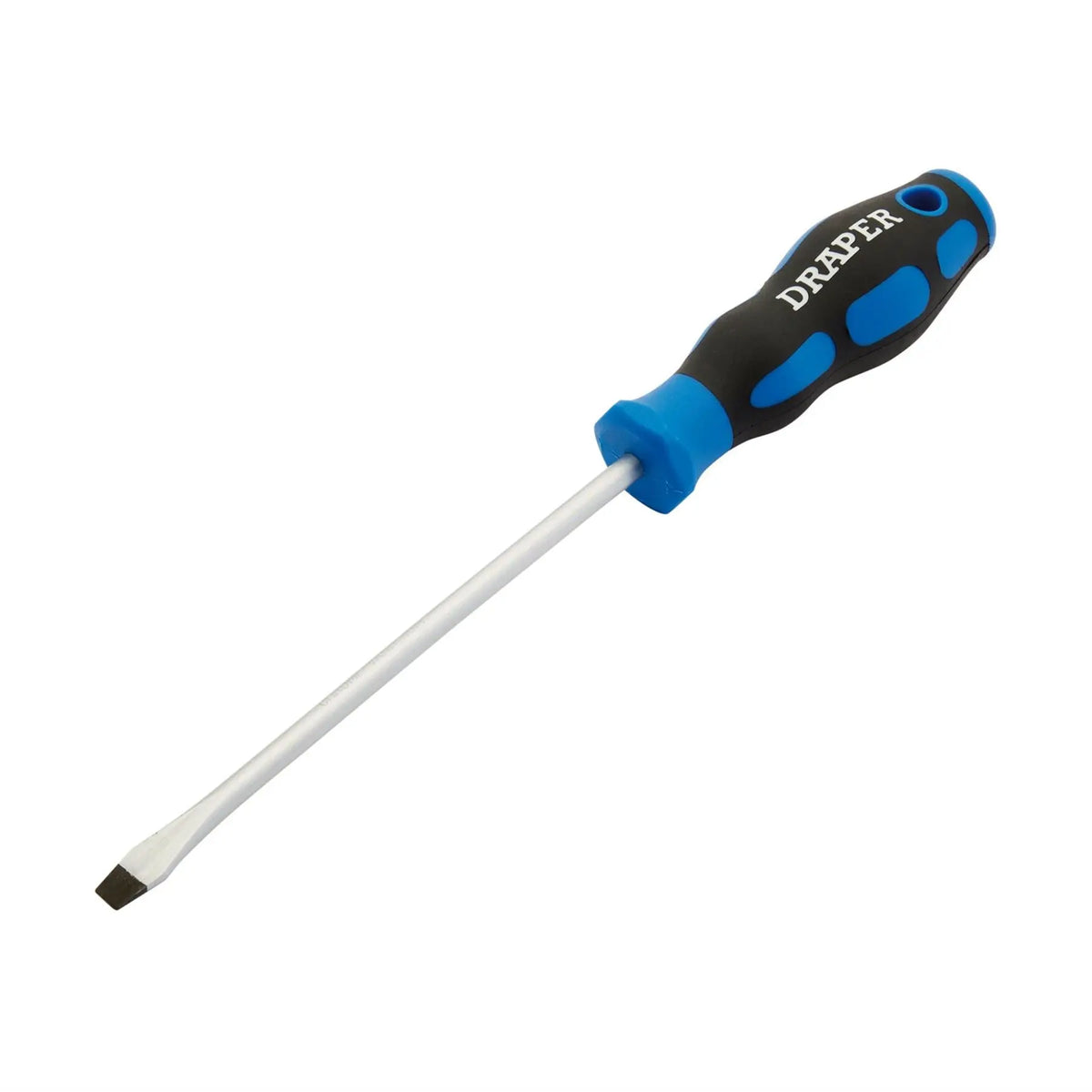 Draper Soft Grip Plain Slot Screwdriver 6 x 150mm 48923  White Rose Tools