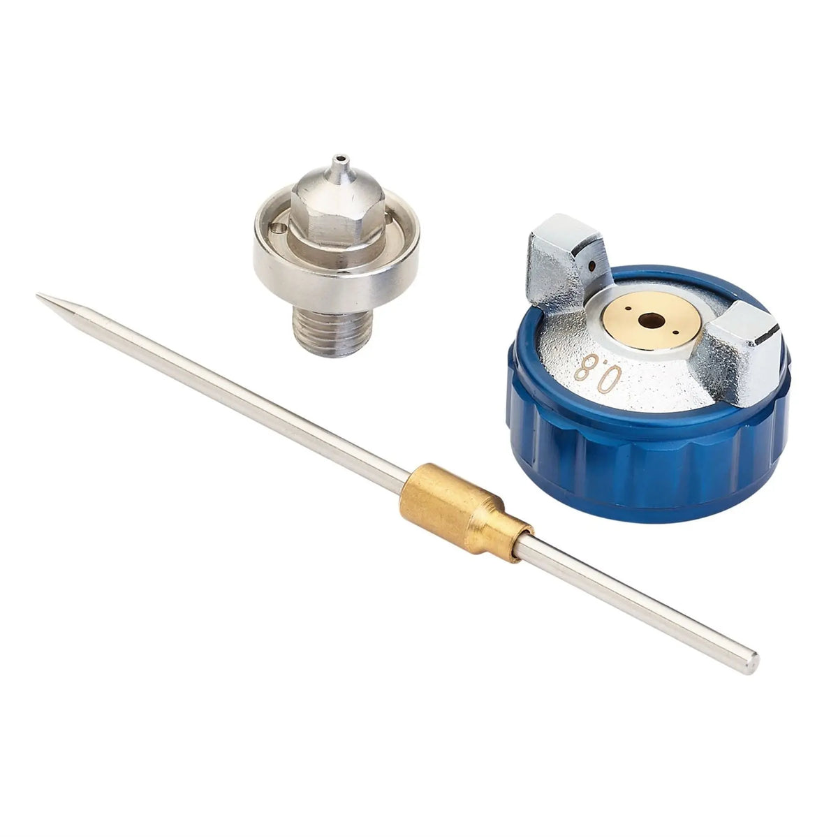 Draper Spare 0.8mm Nozzle Needle and Cap Set for Spray Guns 09708 and 09709 13836  White Rose Tools