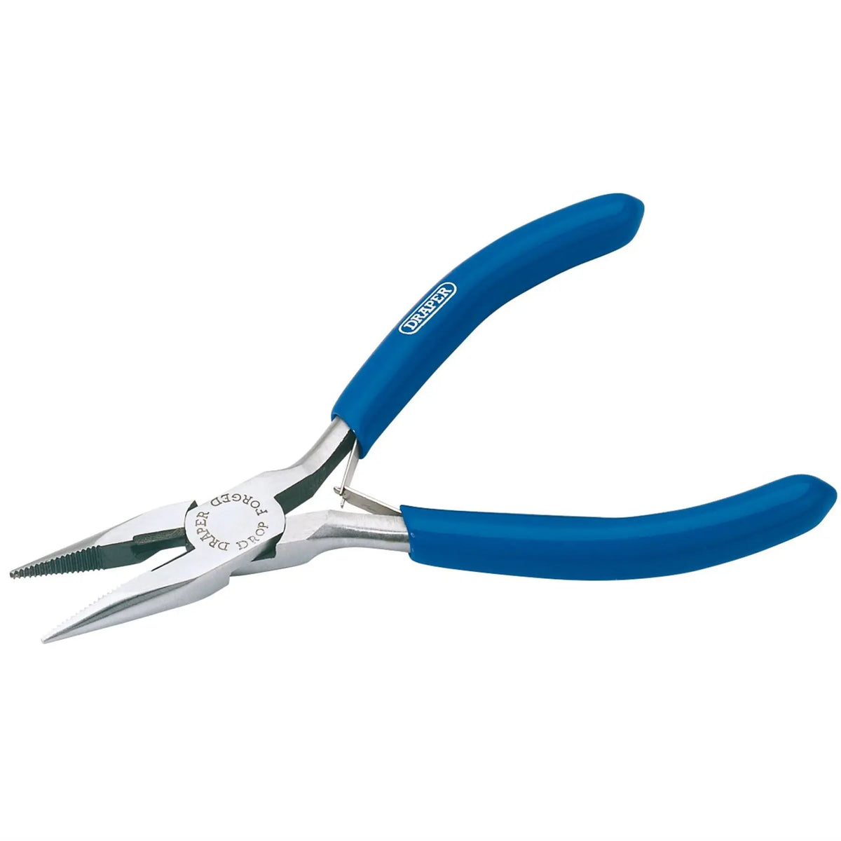 Draper Spring Loaded Long Nose Pliers 115mm 19647  White Rose Tools