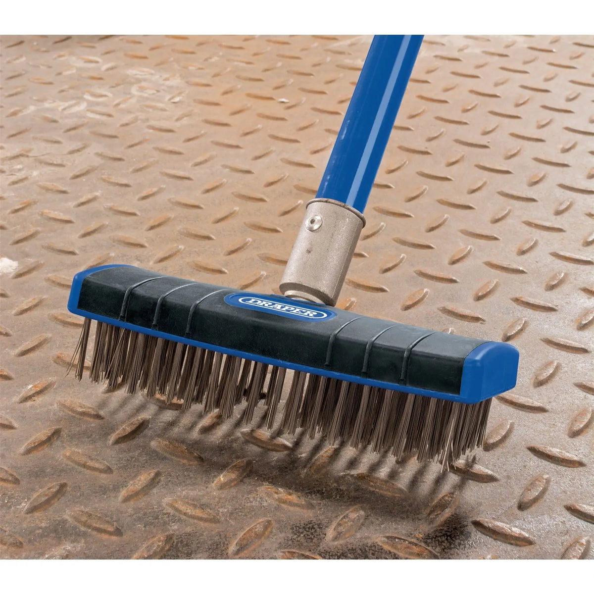 Draper Stainless Steel Bristle Scrub Brush 180mm 17189  White Rose Tools