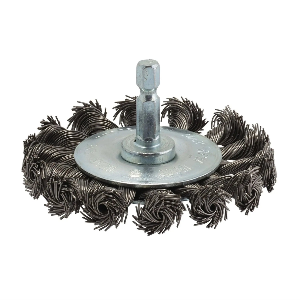 Draper Steel Twist-Knot Wire Wheel Brush 75mm 41434  White Rose Tools