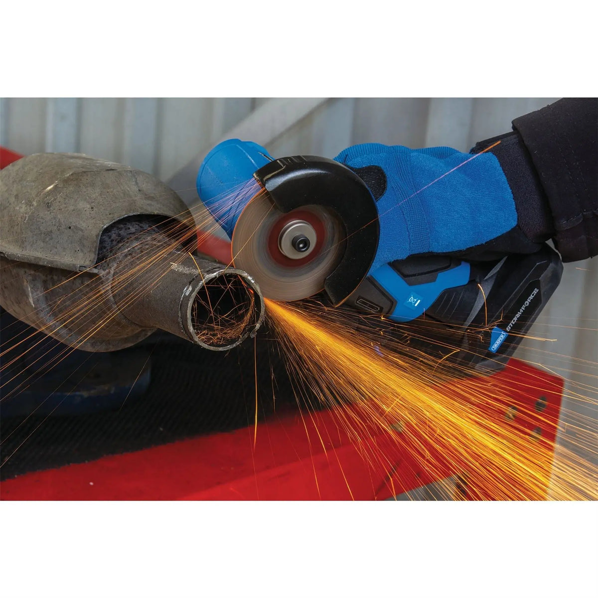 Draper Storm Force 10.8V Power Interchange Brushless Angle Grinder/Cut Off Tool (Sold Bare) 98437  White Rose Tools