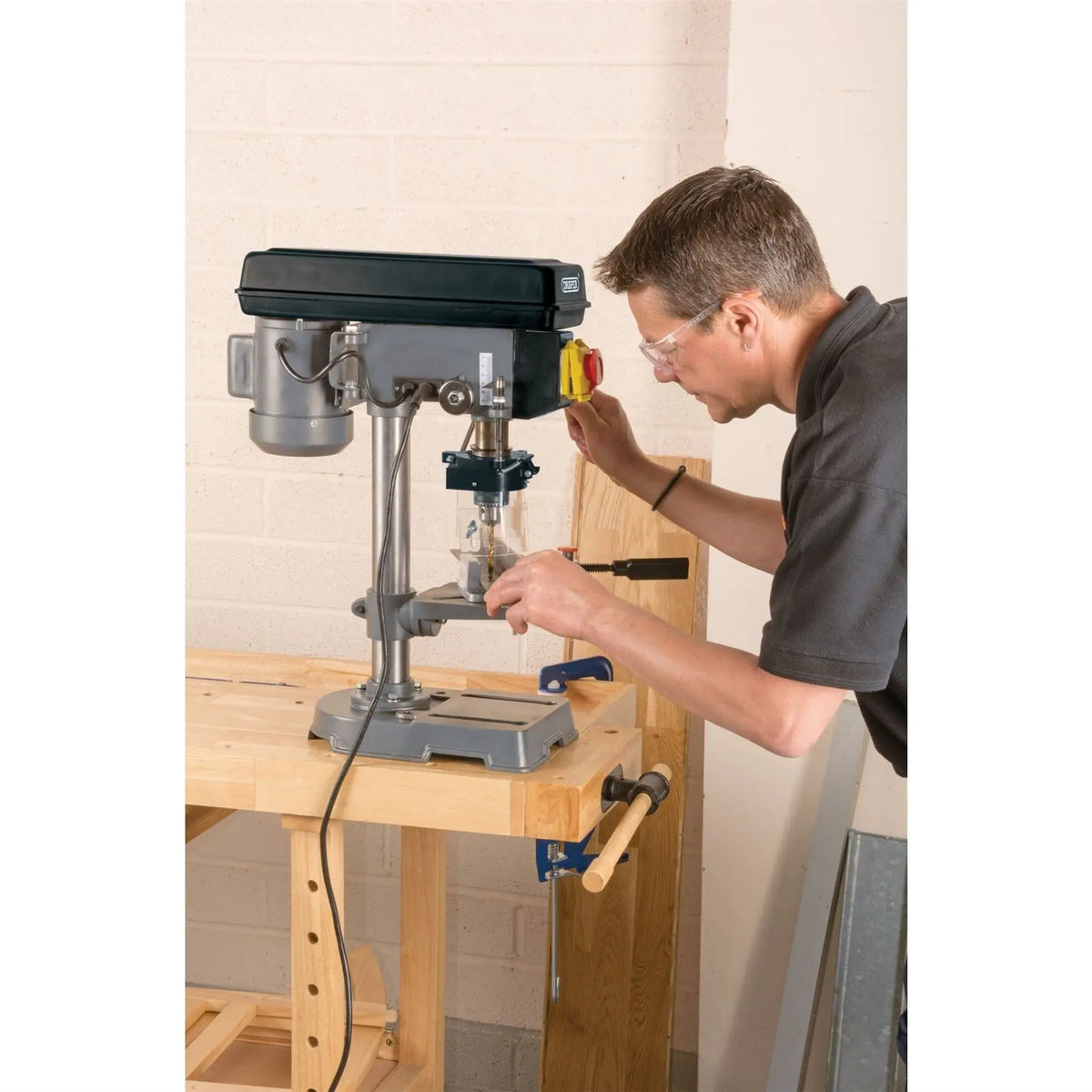 Draper Storm Force 230V 5 Speed Bench Drill 350W 38255  White Rose Tools