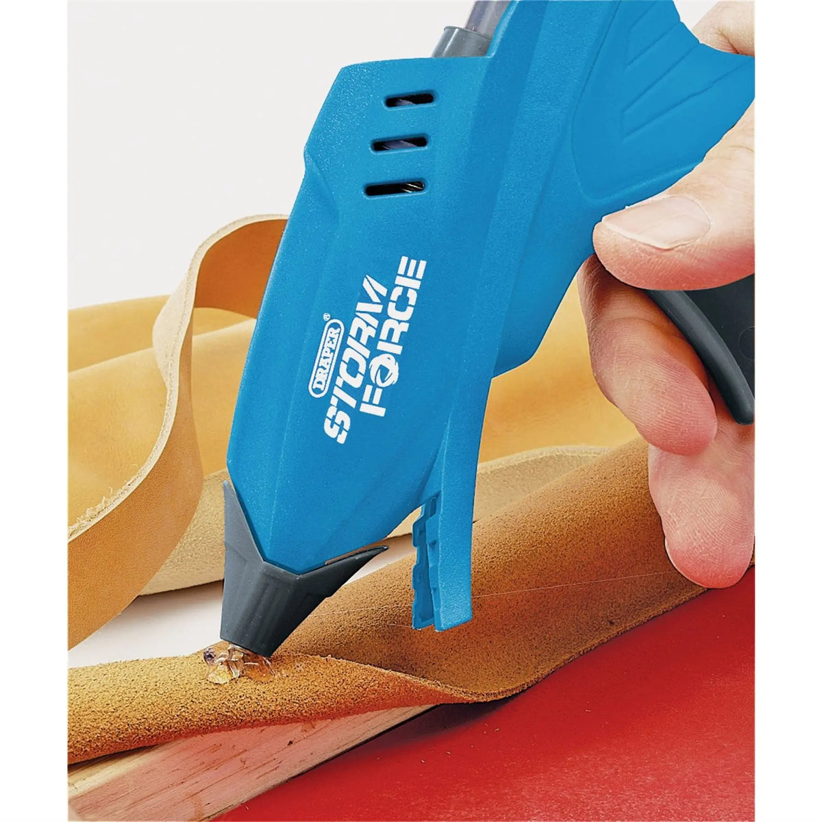Draper Storm Force 230V Glue Gun 100W 6 x Glue Sticks 83660  White Rose Tools