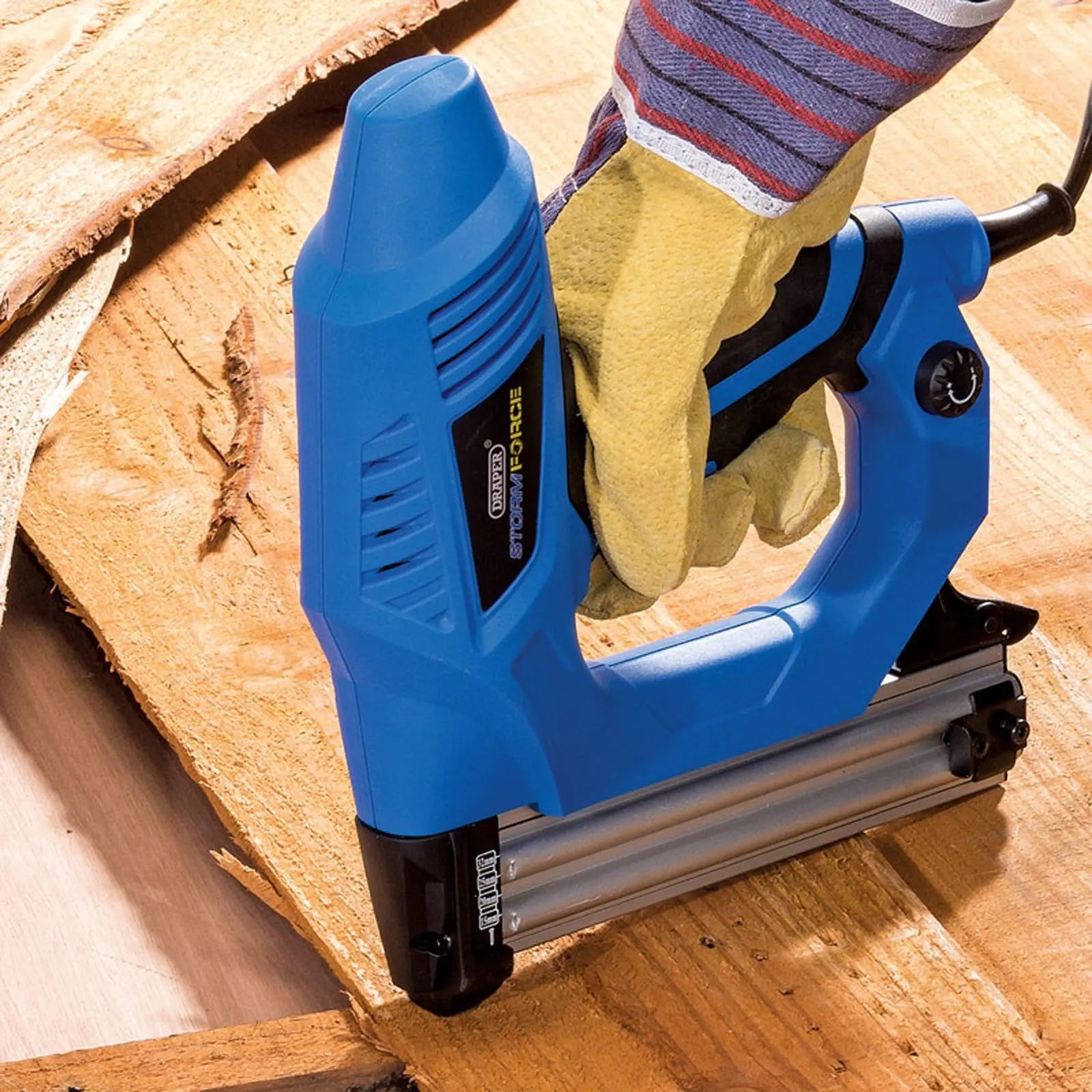 Draper Storm Force Heavy Duty Electric Staple / Nail Gun Kit 