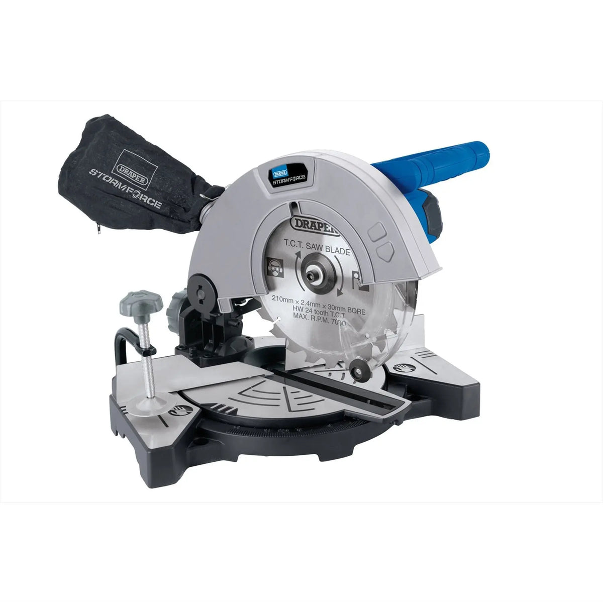 Draper Storm Force Mitre Saw 210mm 1100W 21307  White Rose Tools