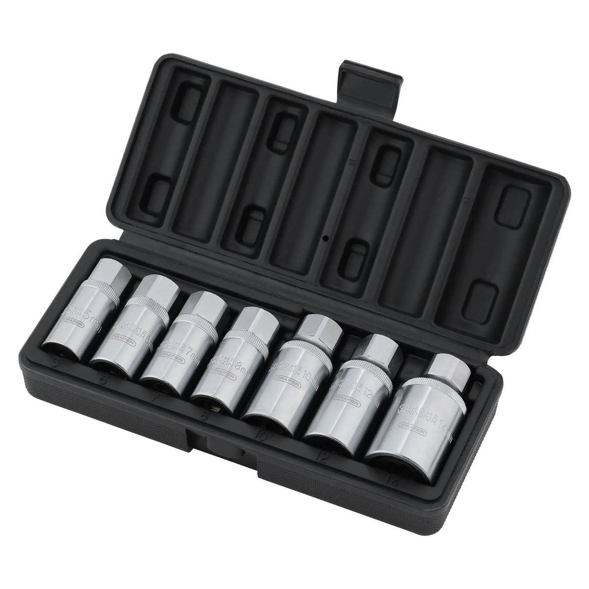 Draper Stud Extractor Set 3/8" Sq. Dr. 1/2" Sq. Dr. (7 Piece) 07119  White Rose Tools
