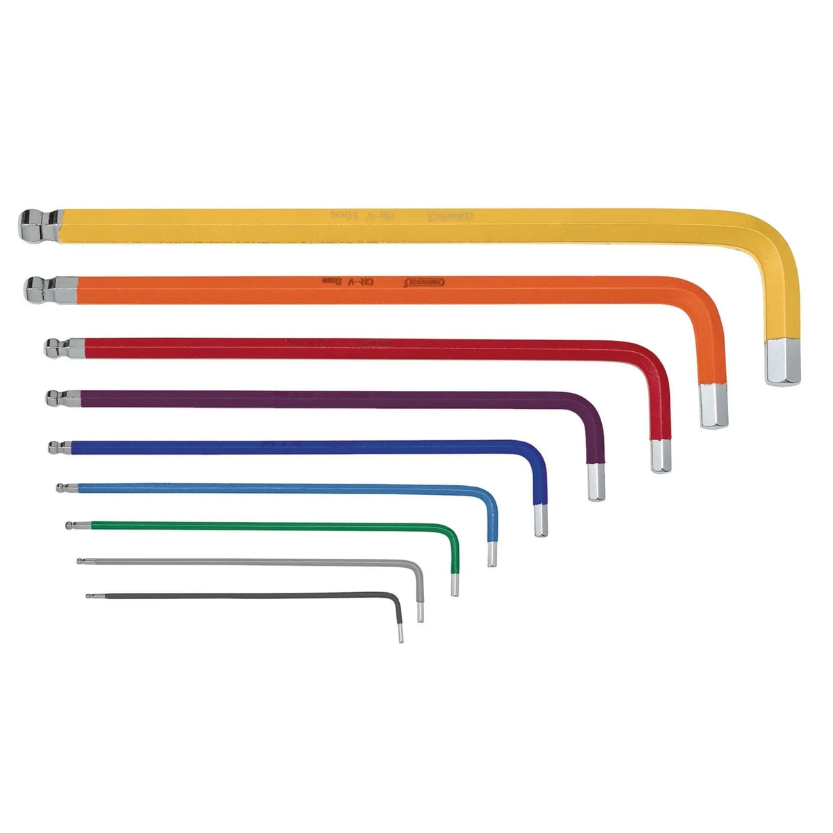 Draper TX-STAR® Security & Hex Metric Long Arm Key Set Colour Coded (2 x 9 Piece) 04776  White Rose Tools
