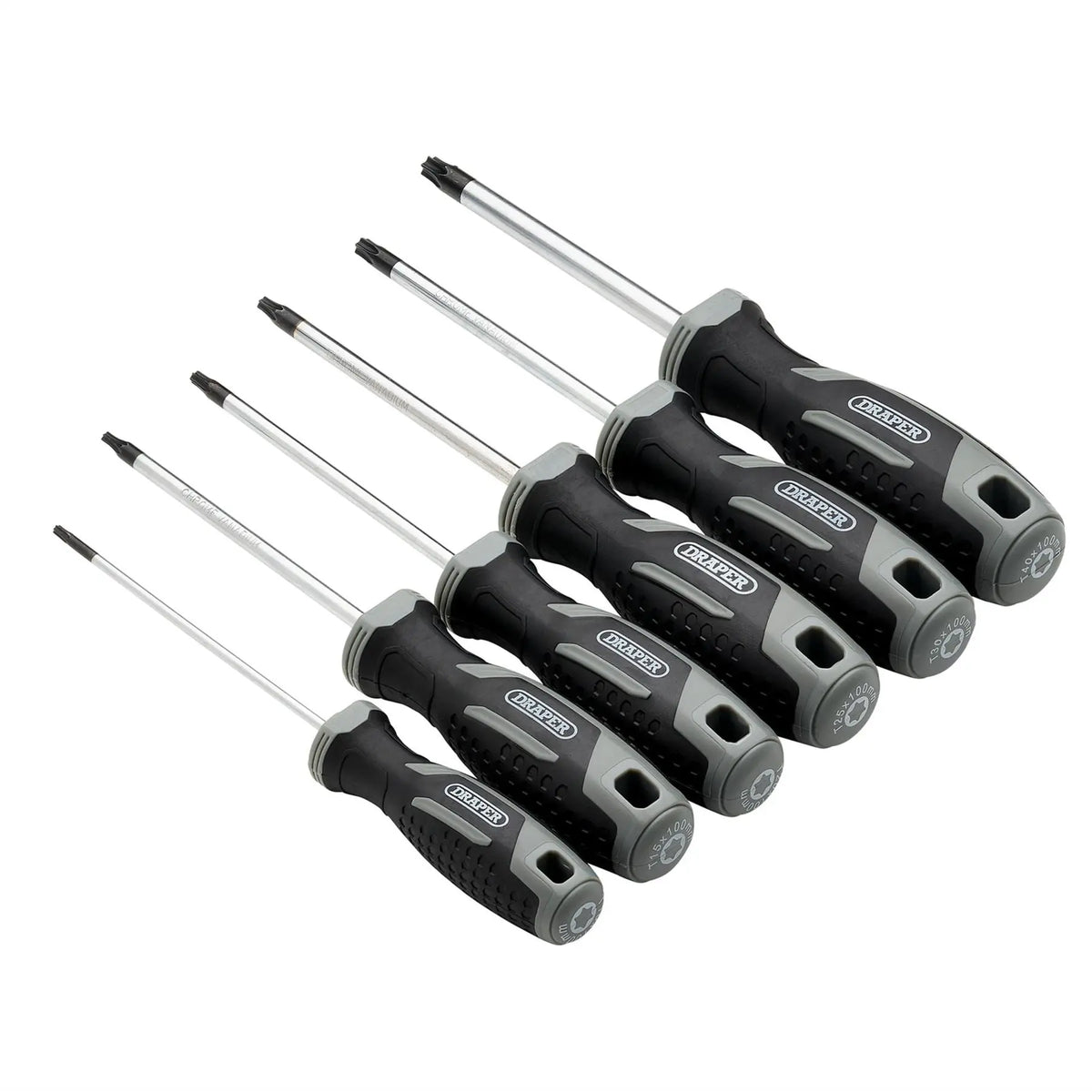 Draper TX-STAR® Soft Grip Screwdriver Set (6 Piece) 13434  White Rose Tools