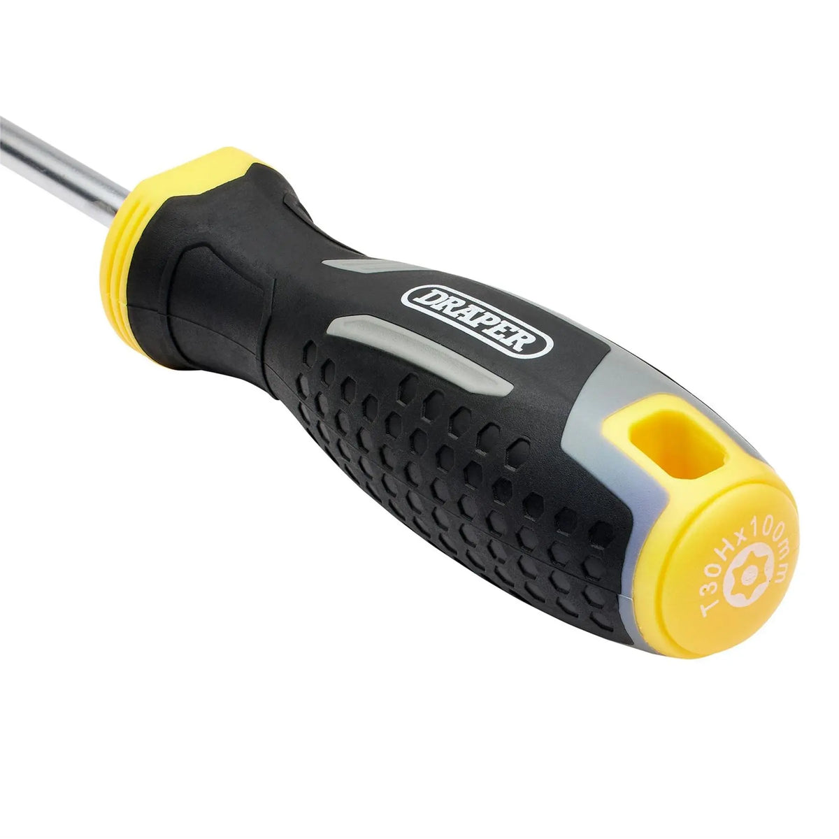 Draper TX-STAR® Tamperproof Soft Grip Screwdriver T30H x 100mm 13424  White Rose Tools