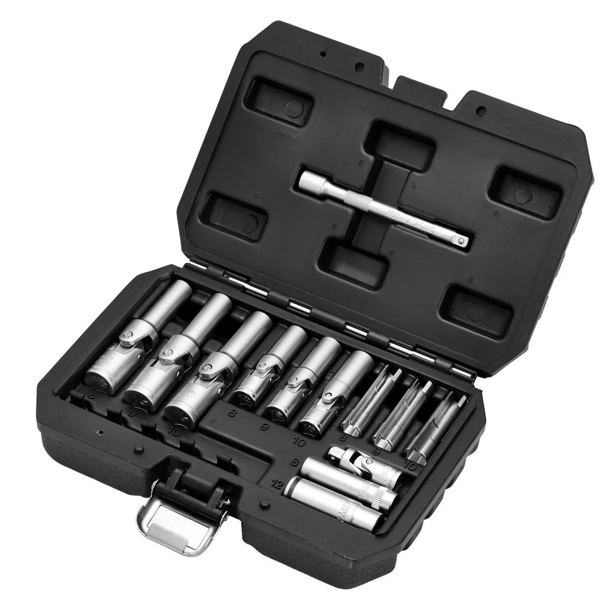 Draper Thin Wall PSG Glow Plug Socket Set 3/8" and 1/4" Sq. Dr. (18 Piece) 12397  White Rose Tools