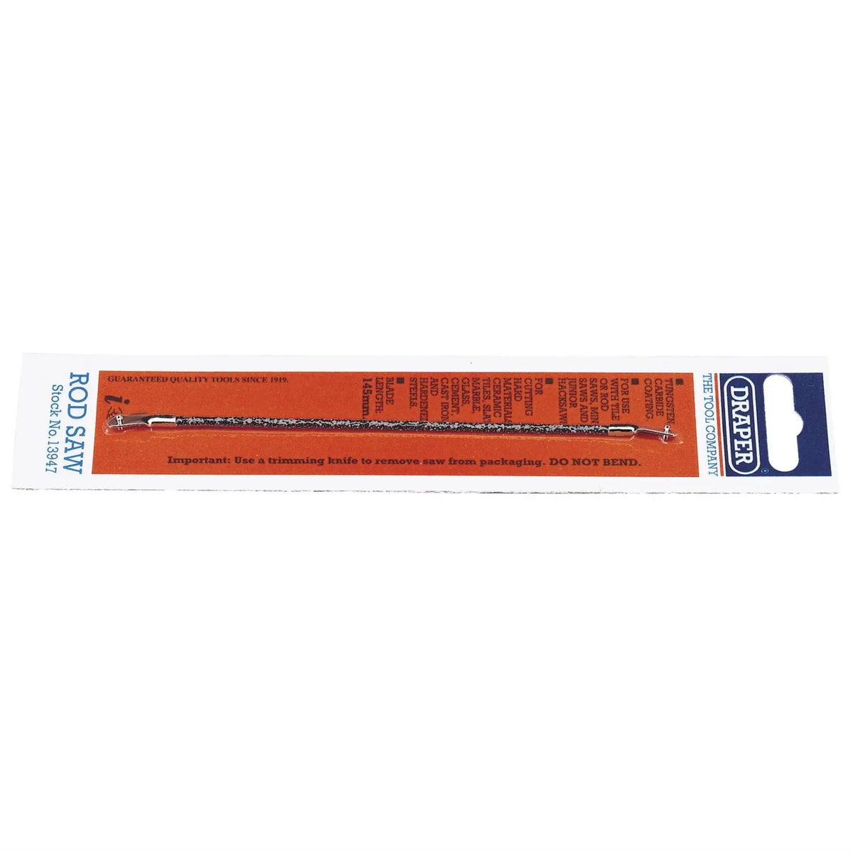 Draper Tungsten Carbide Tile or Rod Saw Blade 150mm 13947  White Rose Tools